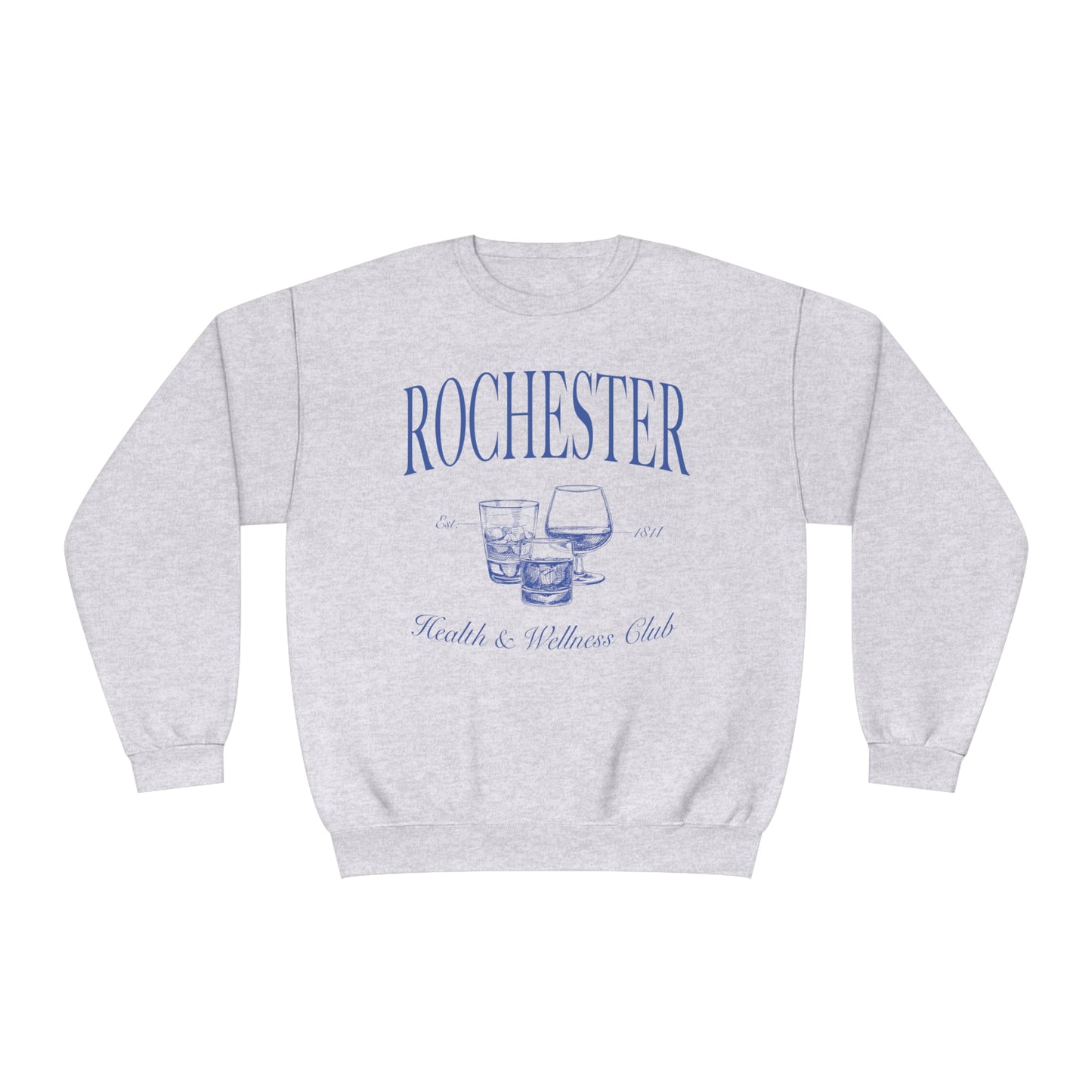 Rochester Health and Wellness Club Crewneck, Rochester NY Sweatshirt