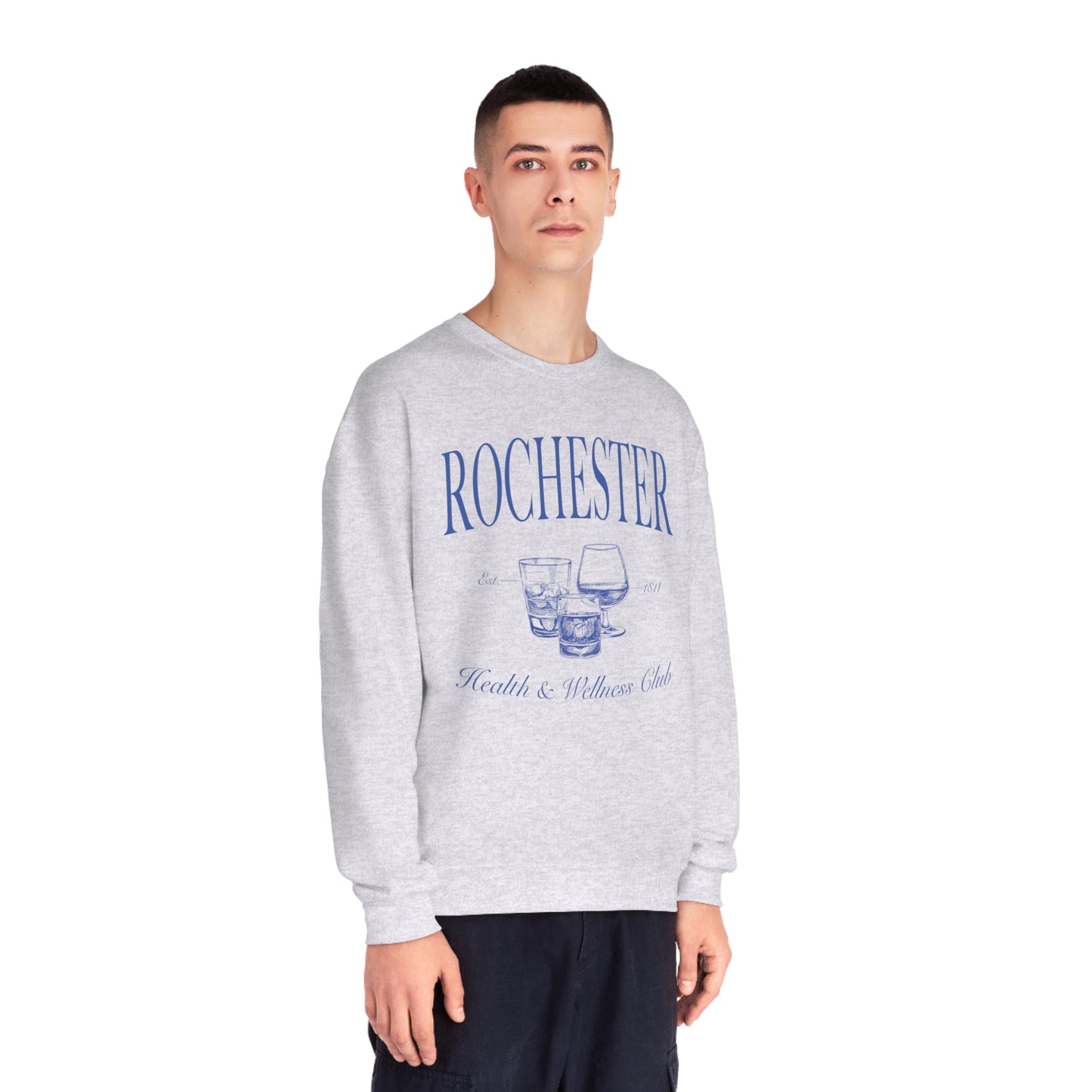 Rochester Health and Wellness Club Crewneck, Rochester NY Sweatshirt