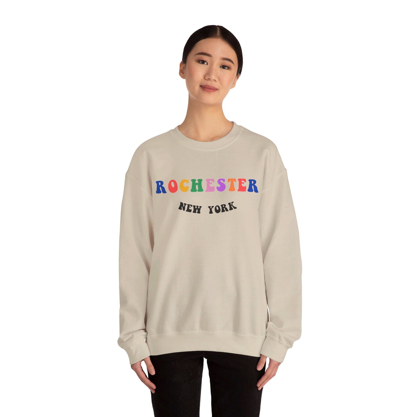 Rochester Oversized Sweatshirt, Rochester New York Crewneck