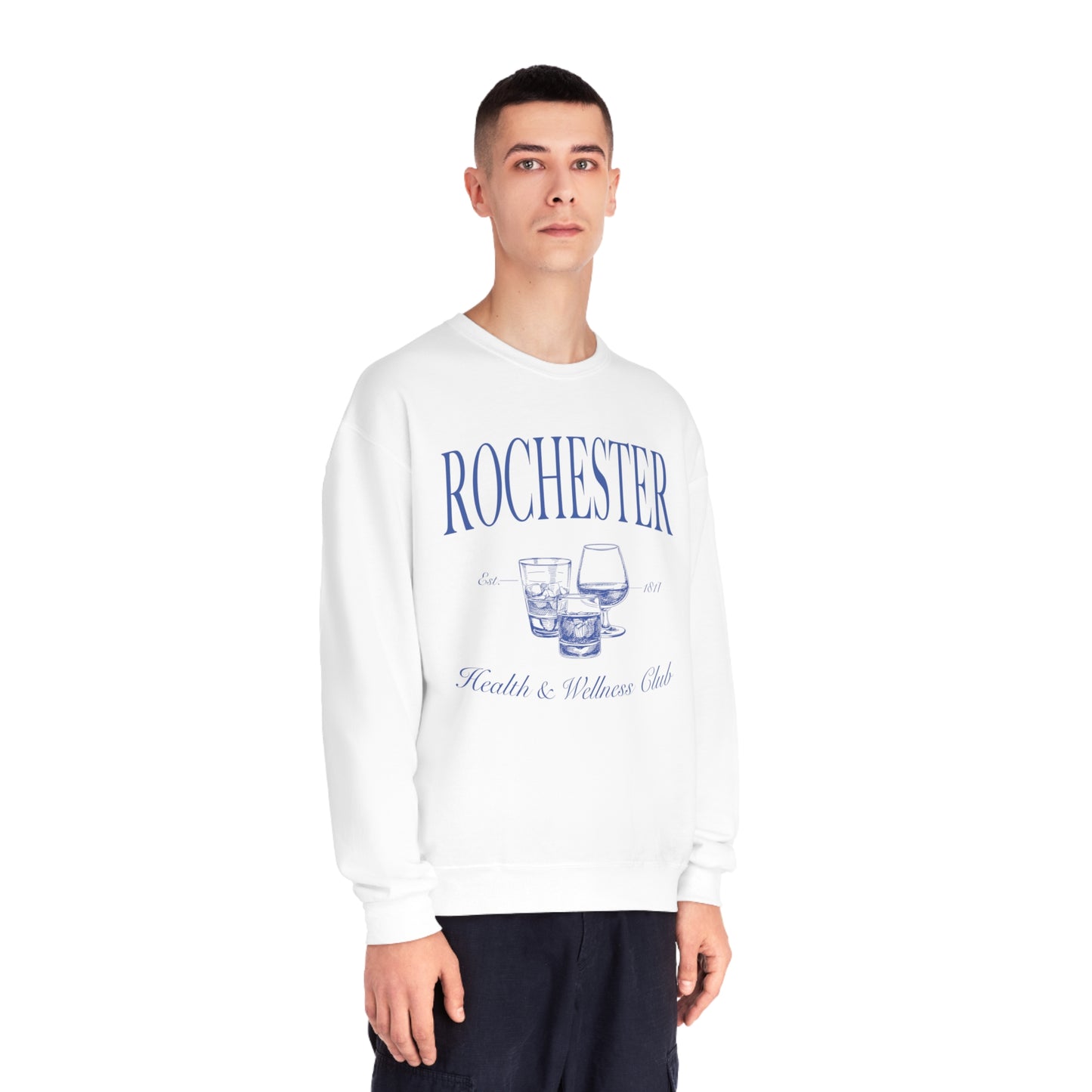 Rochester Health and Wellness Club Crewneck, Rochester NY Sweatshirt