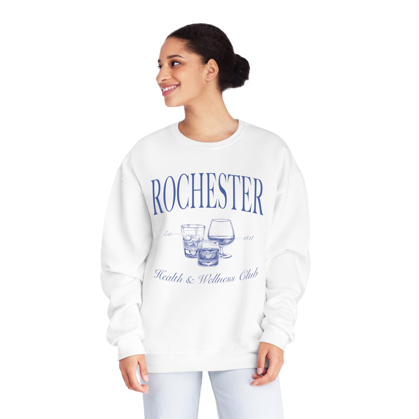 Rochester Health and Wellness Club Crewneck, Rochester NY Sweatshirt