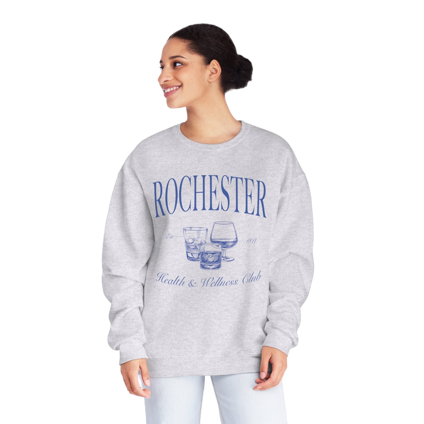 Rochester Health and Wellness Club Crewneck, Rochester NY Sweatshirt